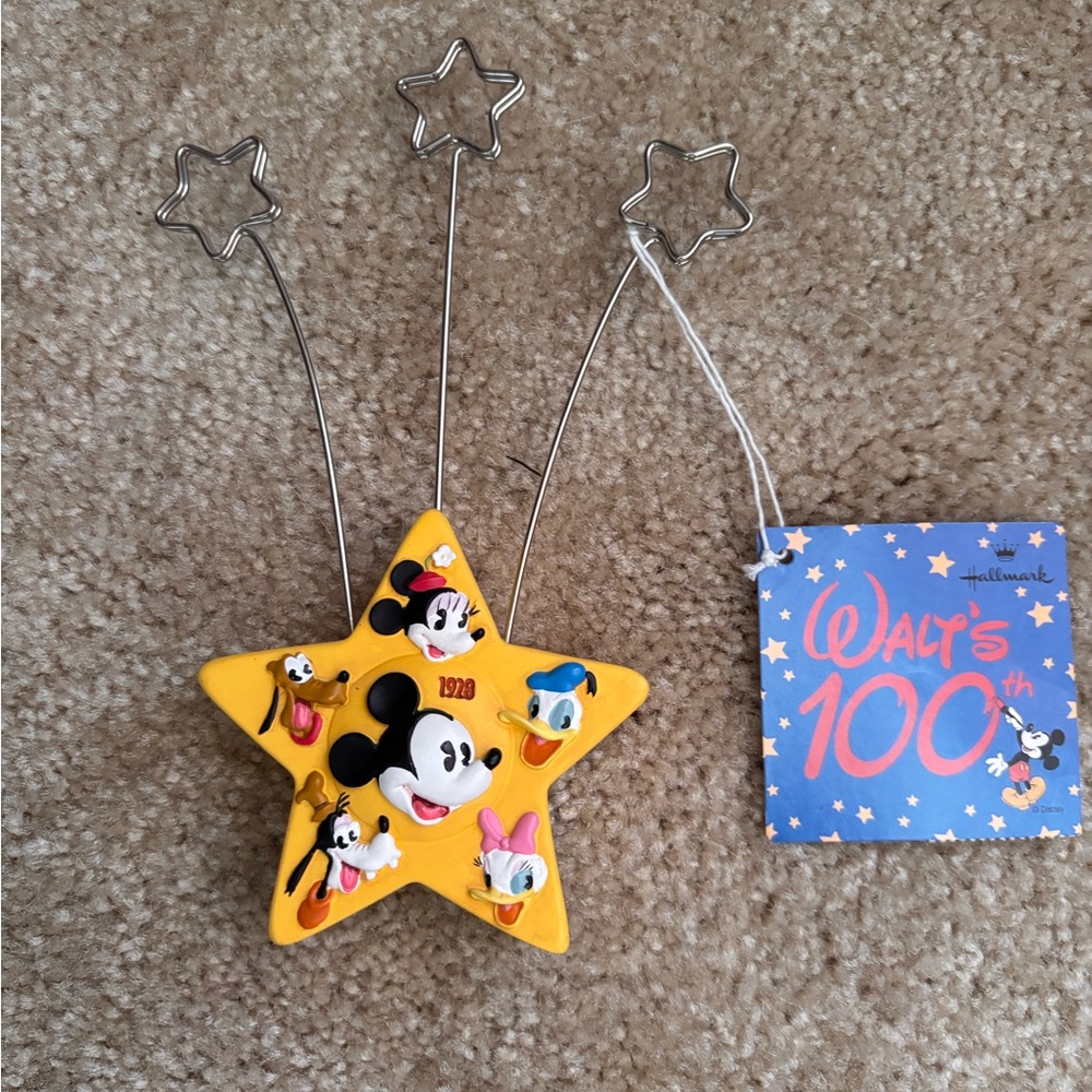 Hallmark Yellow Star-Shaped Photo Holder